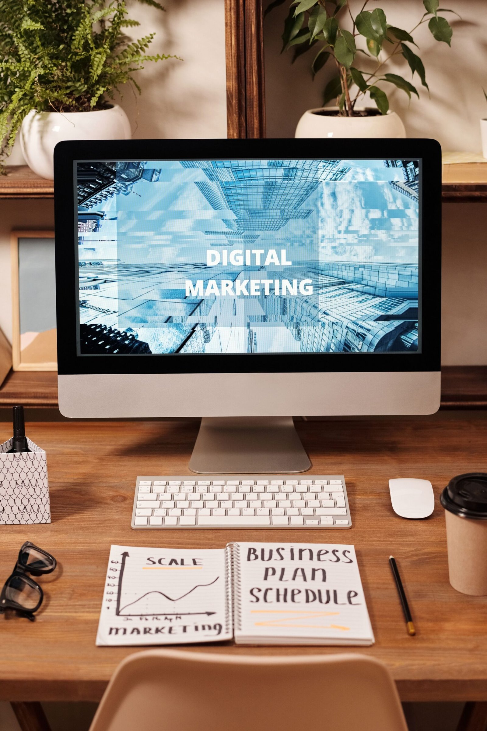 Digital marketing team working